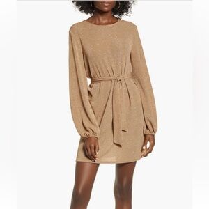 Leith gold sparkly dress